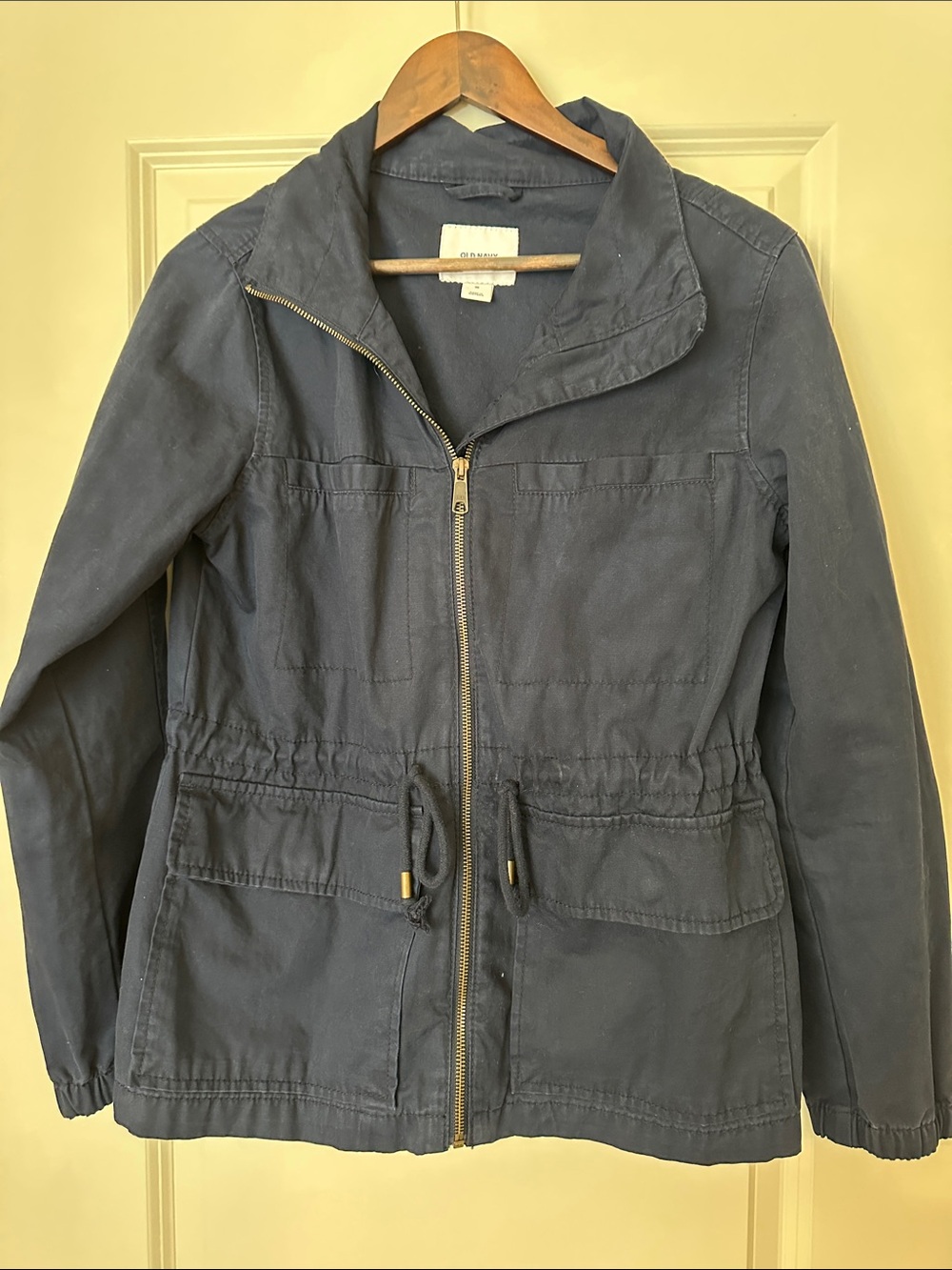 NWOT Old Navy Dark Navy Zip-Front Utility Jacket